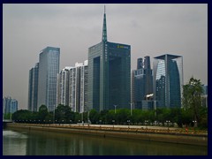 CC Tower (32 floors, 2005) and other highrises, Zhujiang New Town.